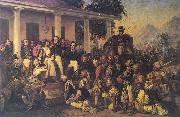 Raden Saleh Depicts the arrest of prince Diponegoro at the end of the Javan War china oil painting reproduction